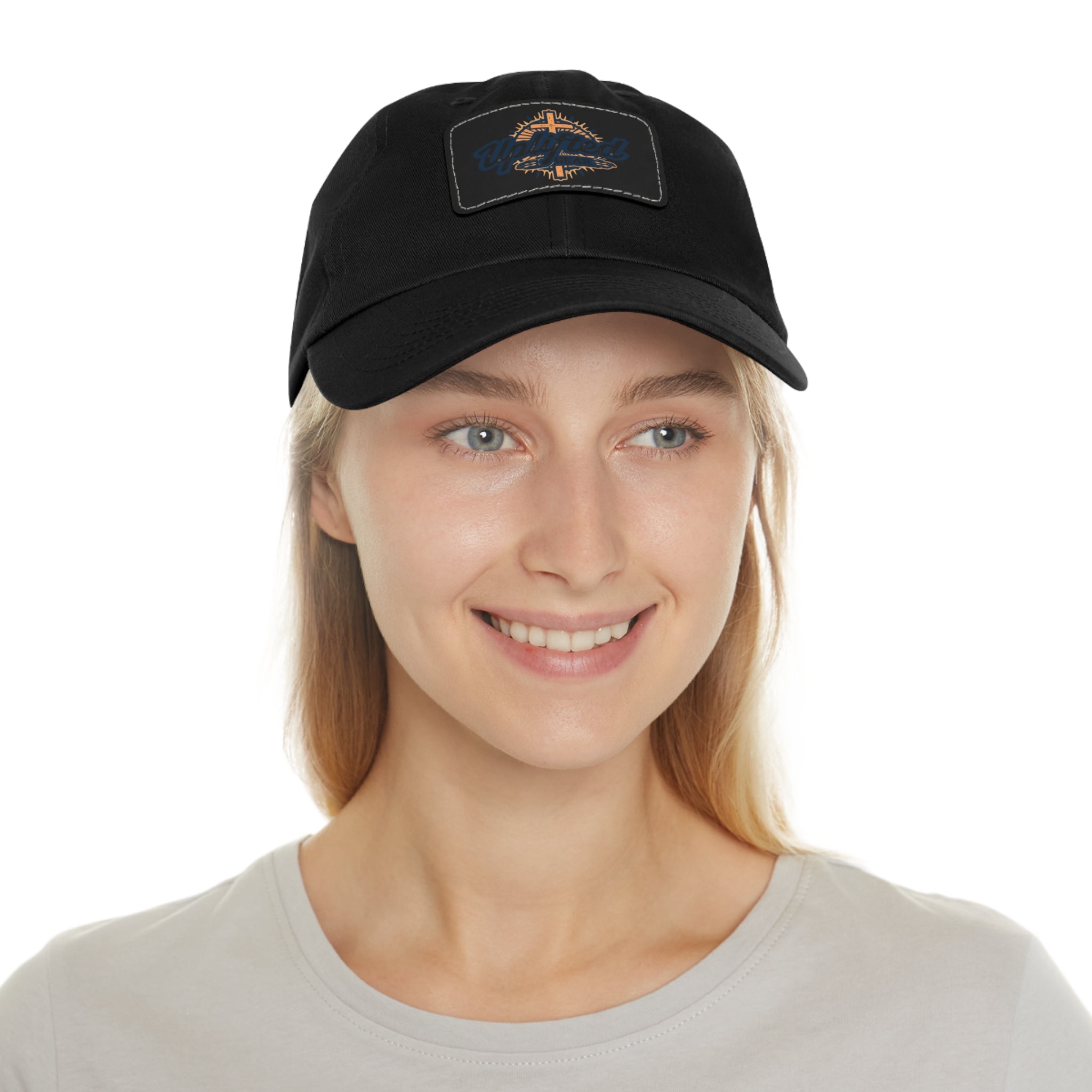 Uplifted Gear Dad Hat Christian Brand Rectangle Printify