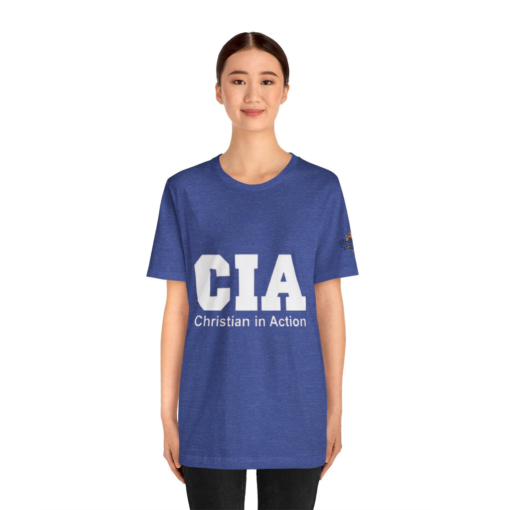 CIA Christian in Action T-shirt - Funny Faith Parody T-shirt - Mission Ready Apparel Printify