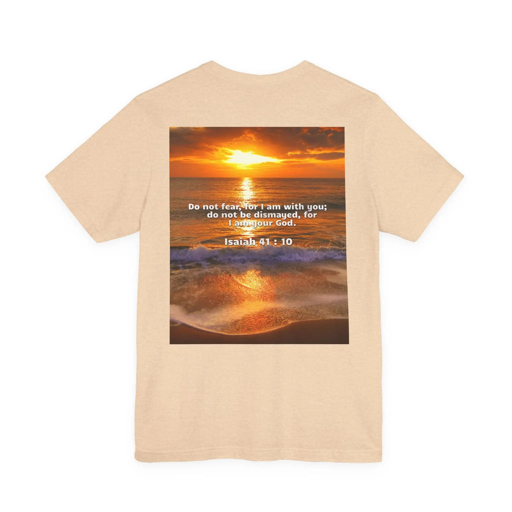 Bible Verse Unisex - Isaiah 41 : 10 Jersey Short Sleeve Tee Printify