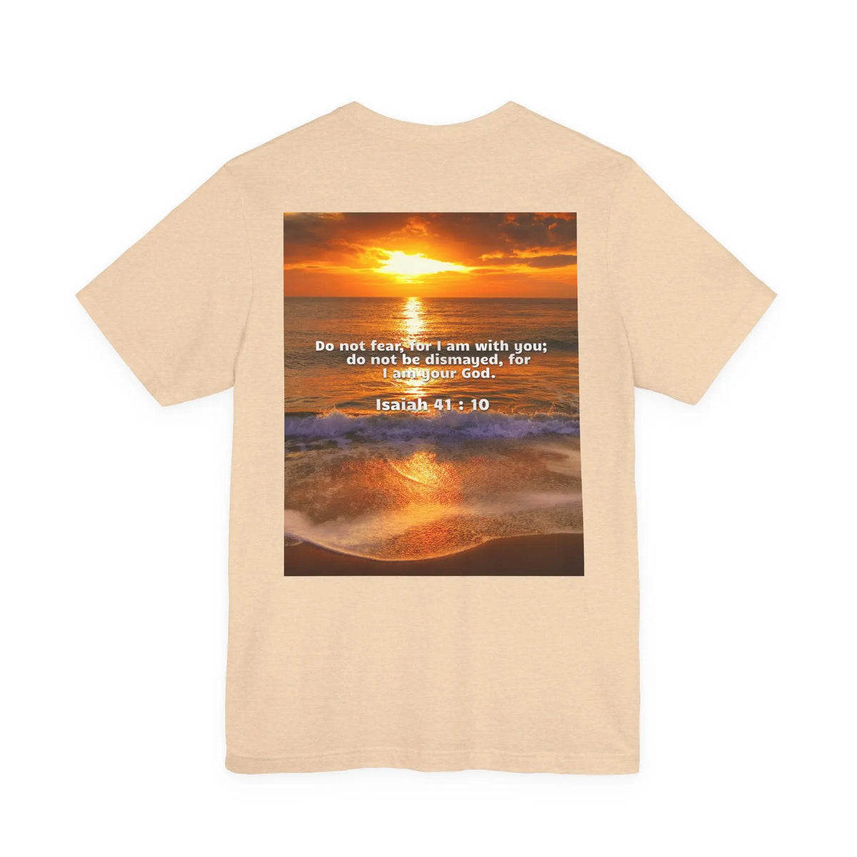 Bible Verse Unisex - Isaiah 41 : 10 Jersey Short Sleeve Tee Printify