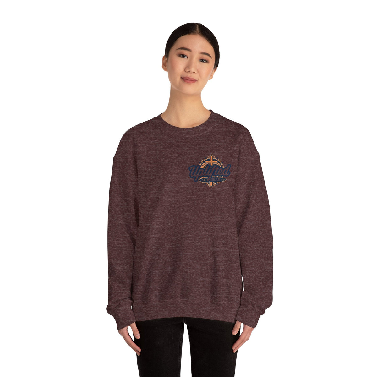 Jesus is King Sweatshirt – Bold Crown & Cross Christian Hoodie for Eternal Faith & Comfort Printify