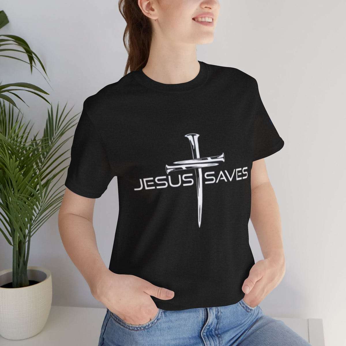 Copy of Jesus Saves T-shirt – 3 Nails Crucifix Cross Christian T-shirt for Redemption Faith & Bold Salvation Printify