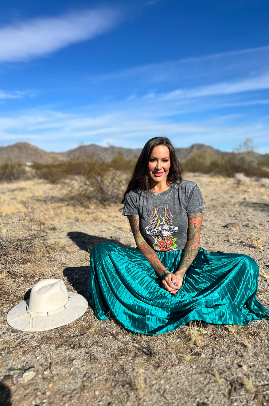 Emerald Green Maxi Skirt Pretty Little Patriot