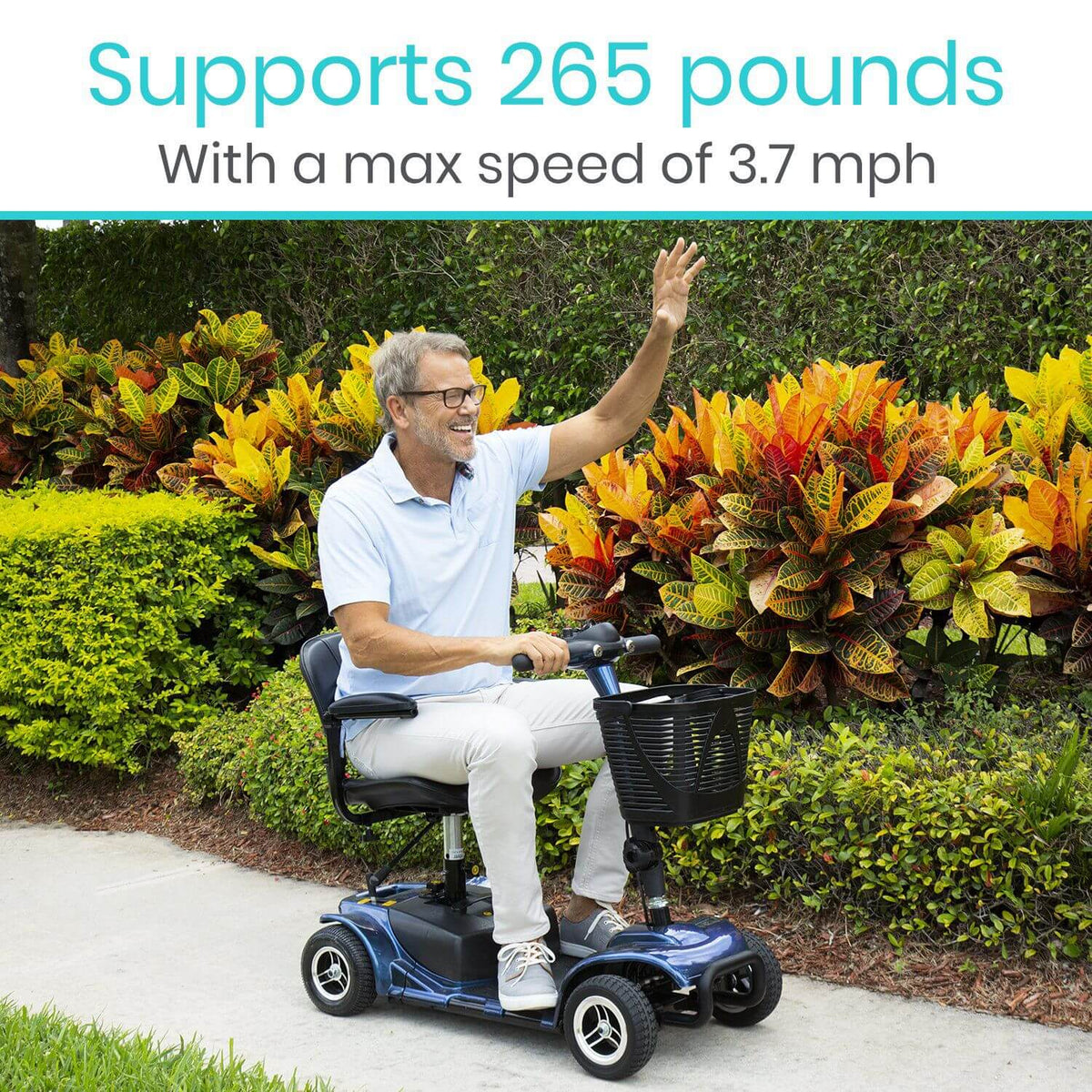 Vive Health 4 Wheel Mobility Scooter LifeMed USA