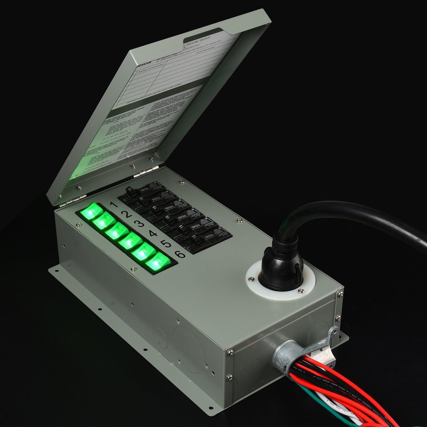 Refurbished - Nature's Generator 120V 30A 6-Circuit Manual Transfer Switch Nature's Generator