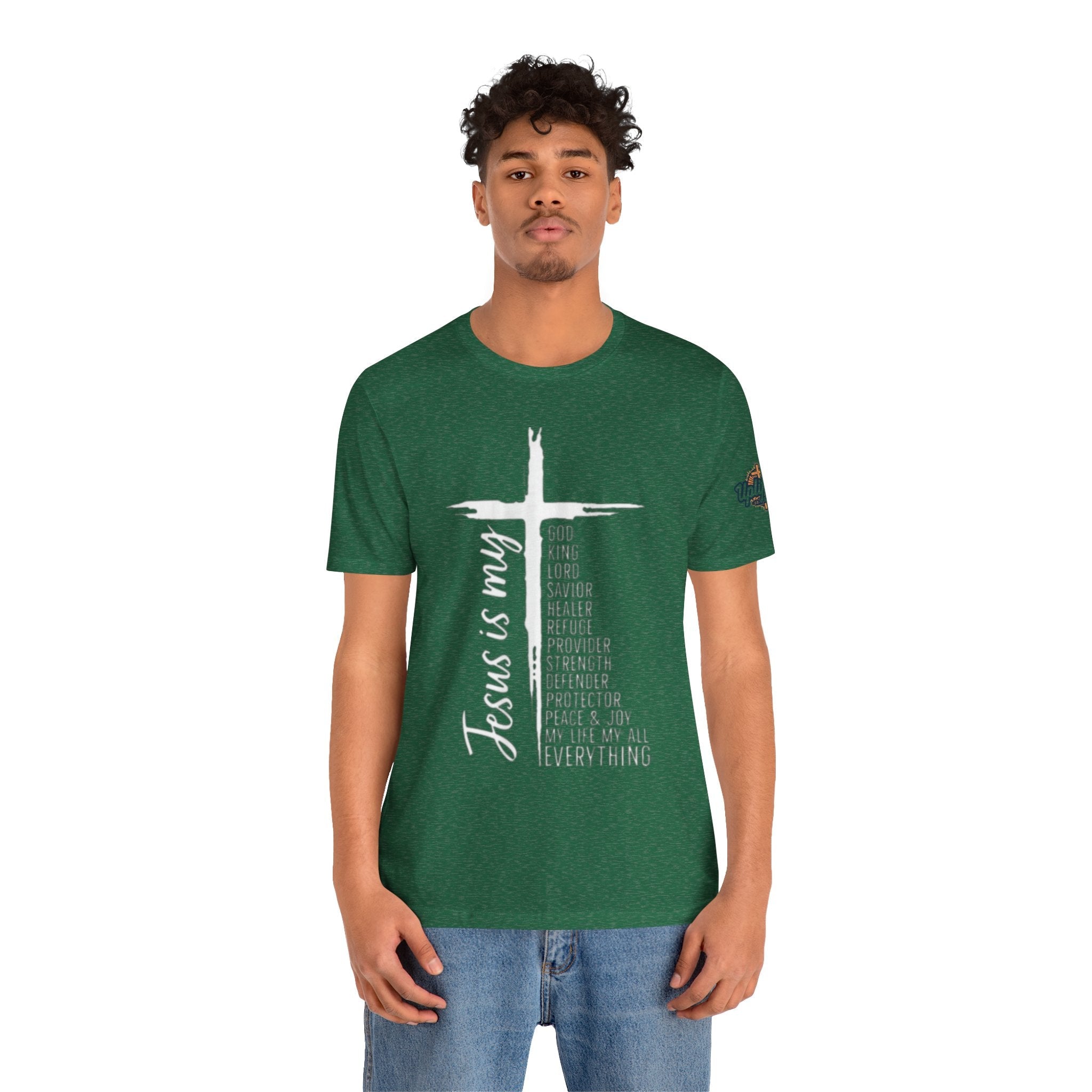 Jesus Is My Everything T-shirt – Cross List God King Lord Savior Christian T-shirt for Total Surrender Faith Printify