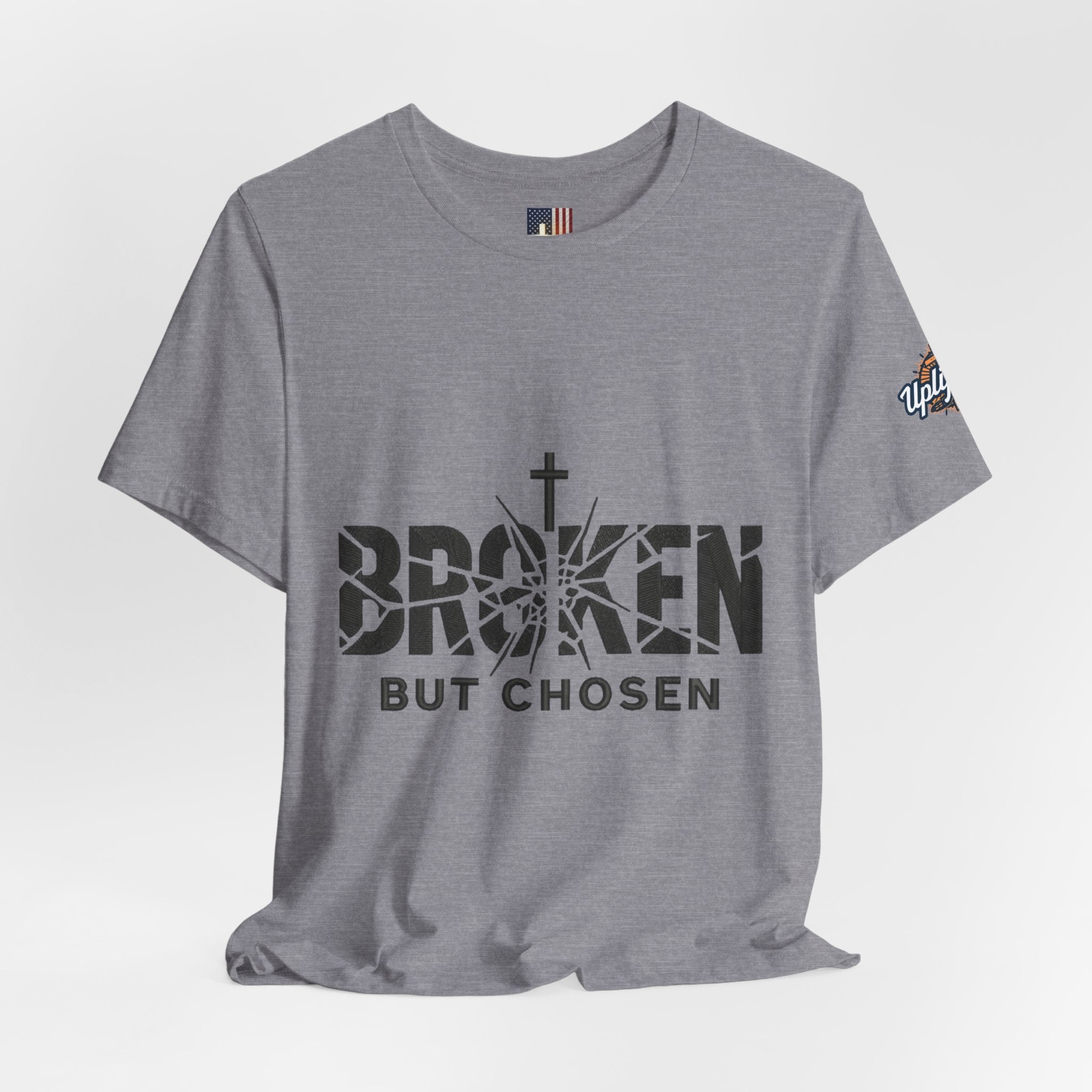 Broken But Chosen T-Shirt — Inspirational Faith Graphic Tee Printify