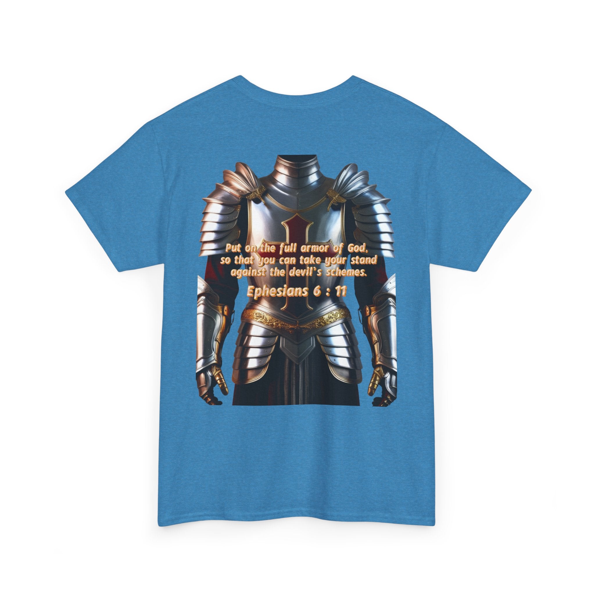 Religious Graphic Armor Of God Design - Unisex Heavy Cotton Tee Printify