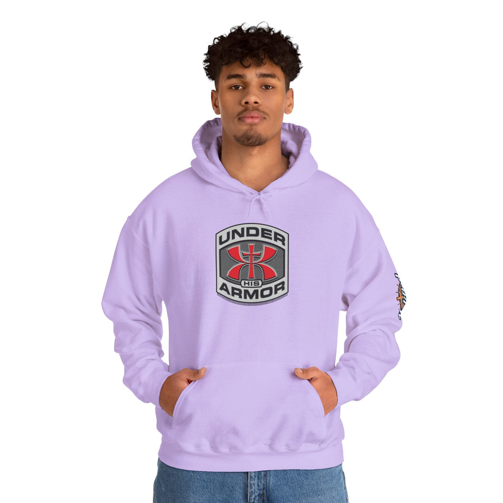 Under Armor Logo Hoodie — Black Athletic Pullover Printify