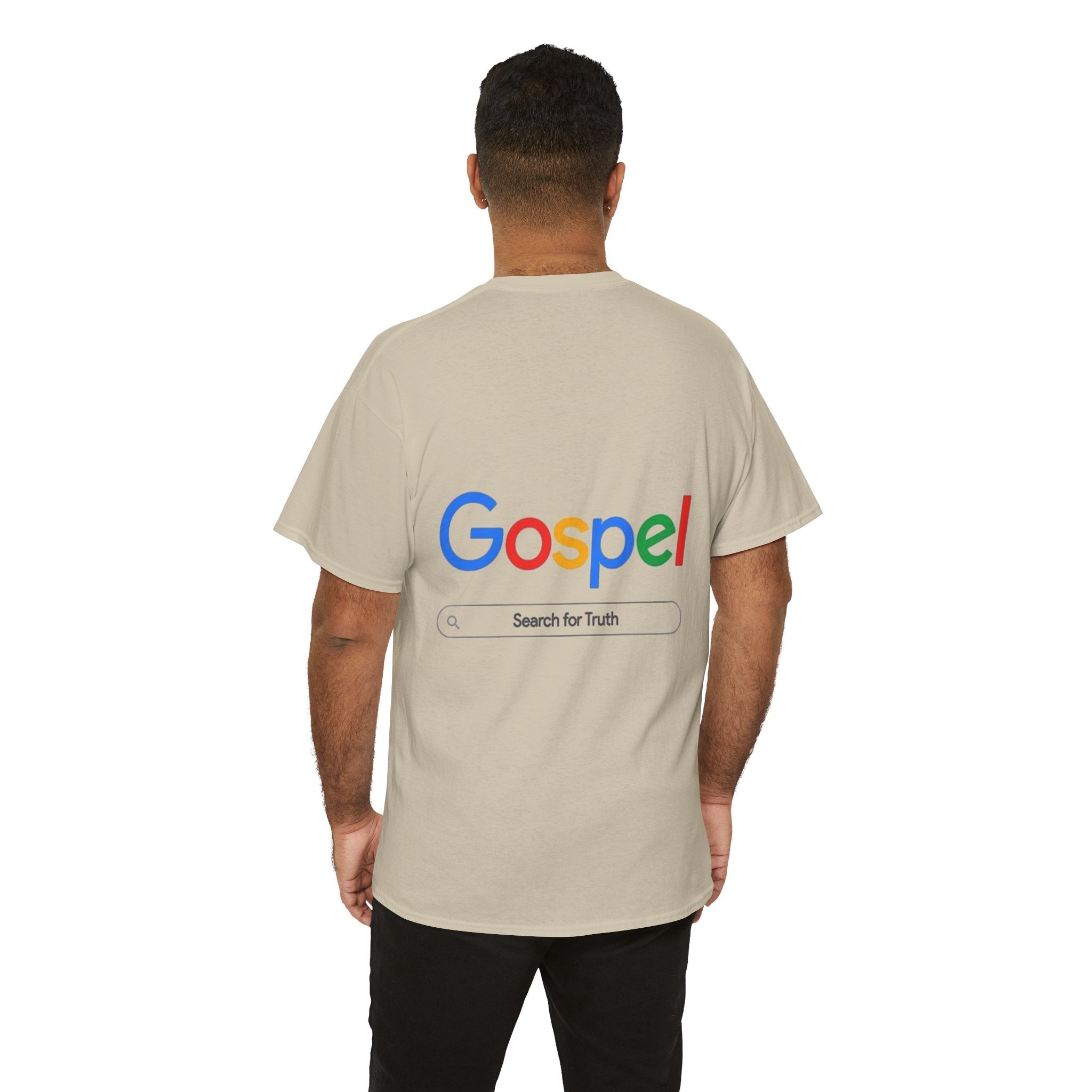 Gospel Graphic Tee — "Gospel" Colorful Logo Christian T-Shirt Printify