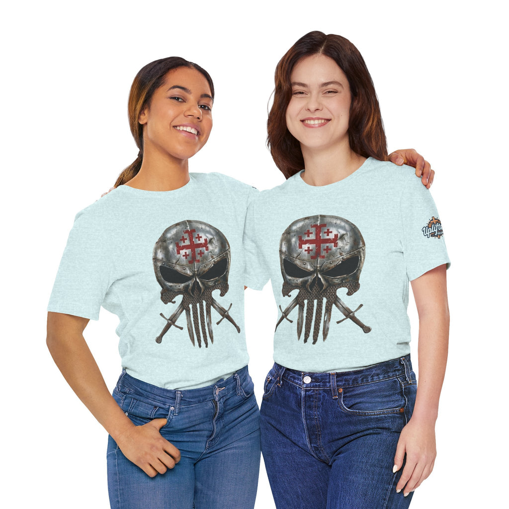 Crusader Knight Christian Skull T-shirt - Warrior Armor of God T-shirt Printify