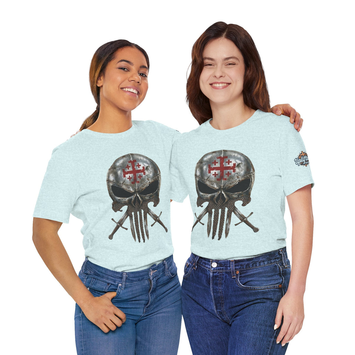Crusader Knight Christian Skull T-shirt - Warrior Armor of God T-shirt Printify