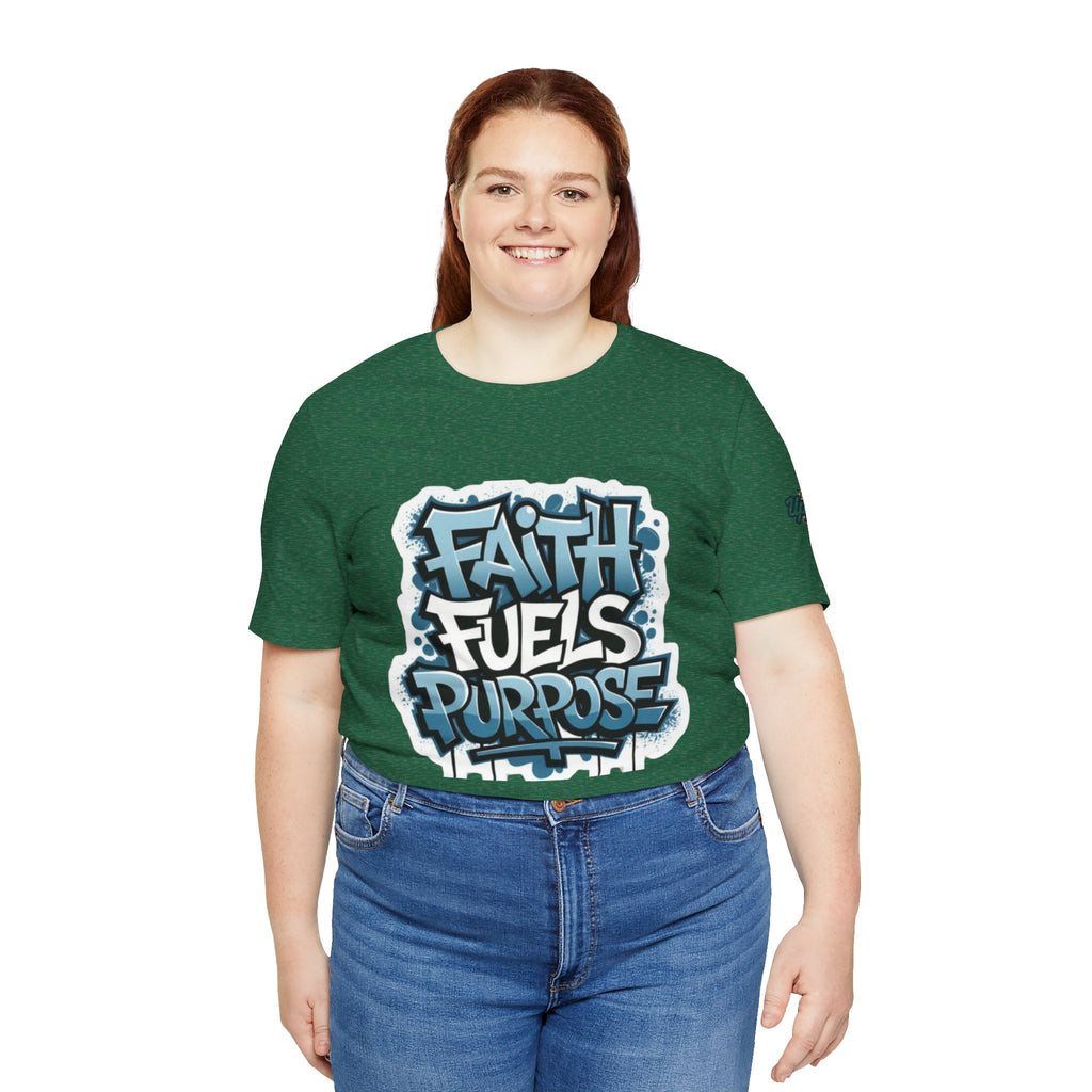 Faith Fuels Purpose T-shirt – Inspirational Christian T-shirt for Divine Drive & Unstoppable Belief Printify