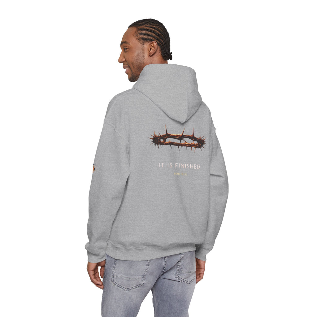 It Is Finished Crown of Thorns Hoodie — Christian John 19:30 Faith Hoodie Printify