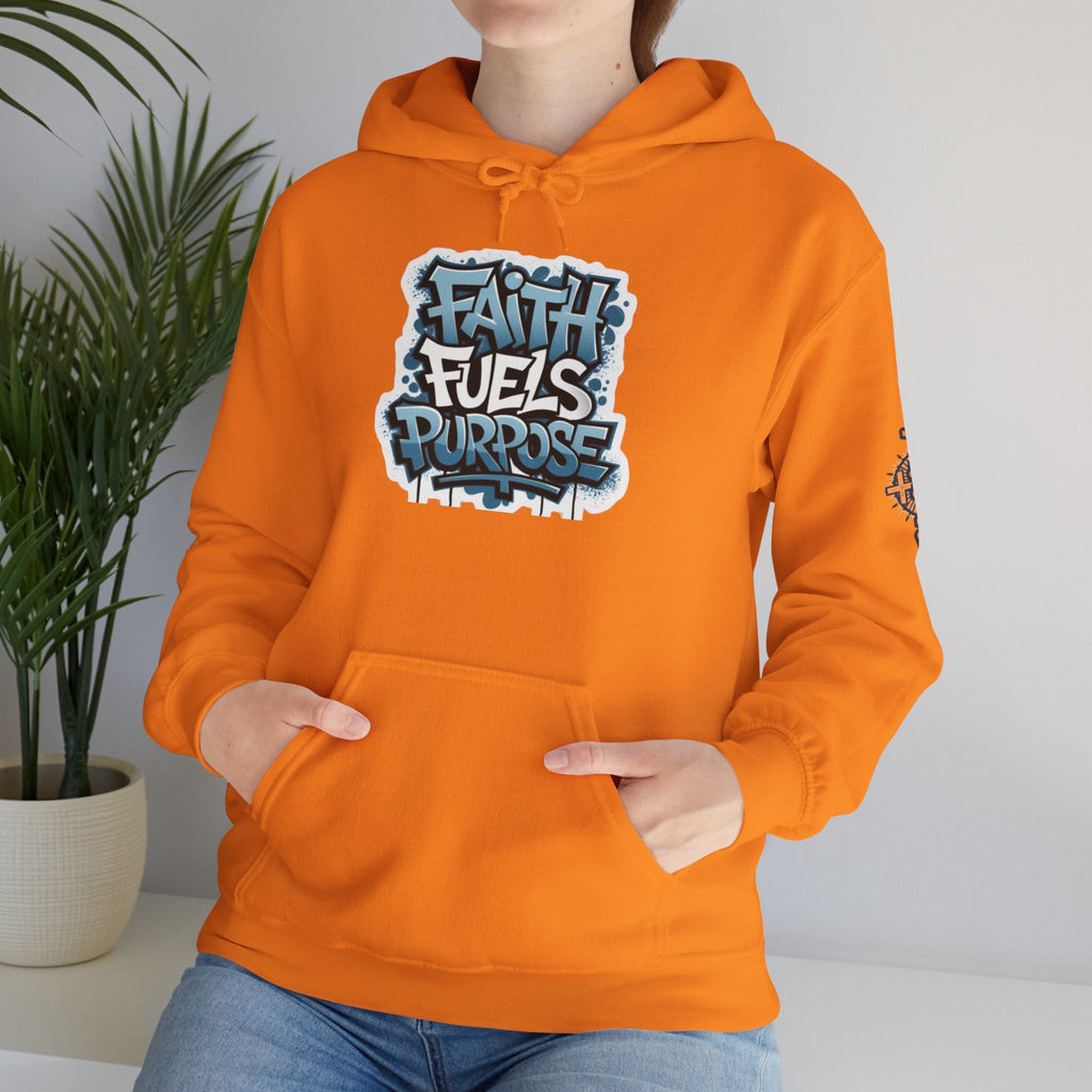 Faith Fuels Purpose Hoodie – Inspirational Christian Sweatshirt for Divine Drive & Unstoppable Belief Printify