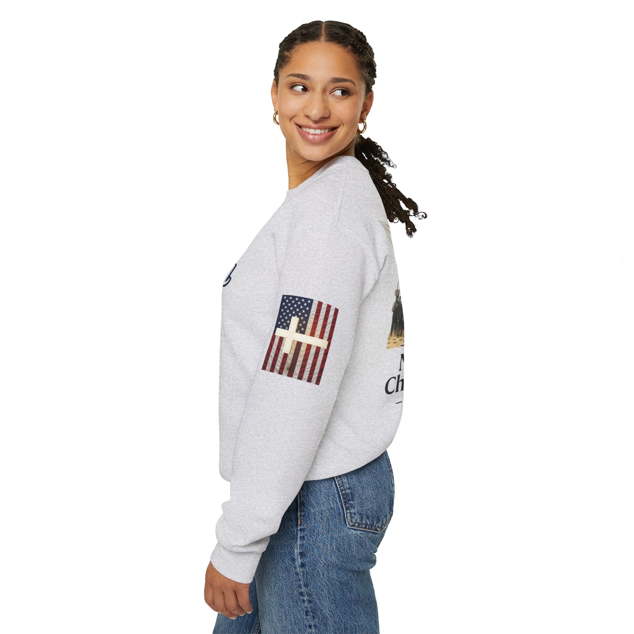 No Kings? Christ is King Sweatshirt – Bold Christian Hoodie for Sovereign Faith Printify