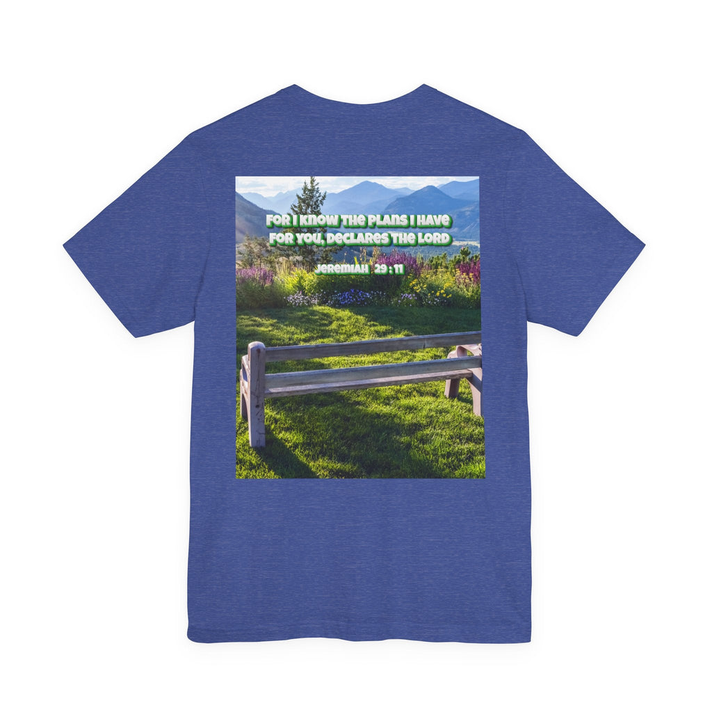 Bible Verse Unisex Tee - Jeremiah 29 : 11 Printify