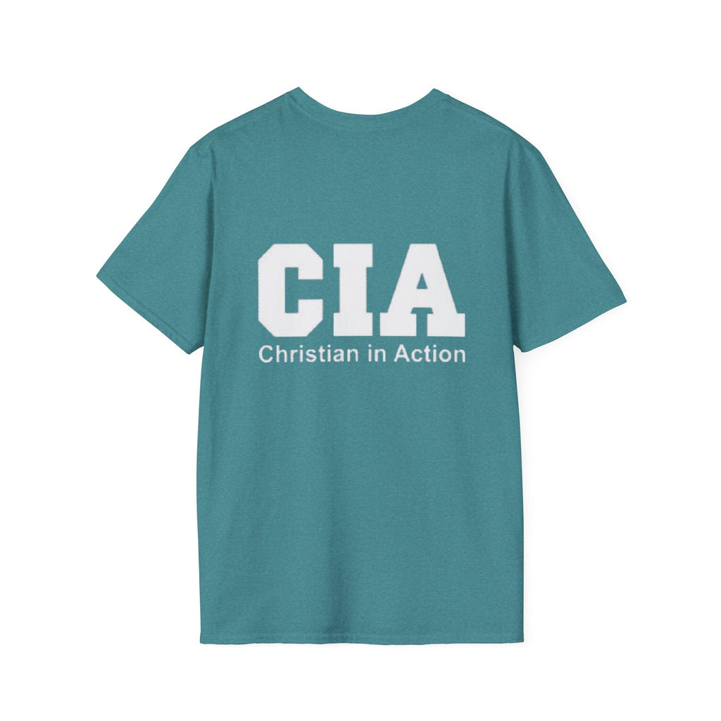 CIA Christian in Action T-shirt - Funny Faith Parody T-shirt - Mission Ready Apparel Printify