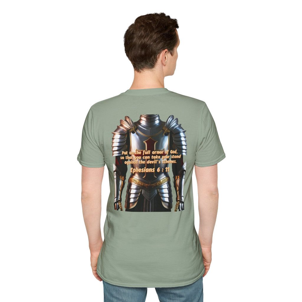 Religious Graphic Armor Of God Design - Unisex Softstyle T-Shirt Printify