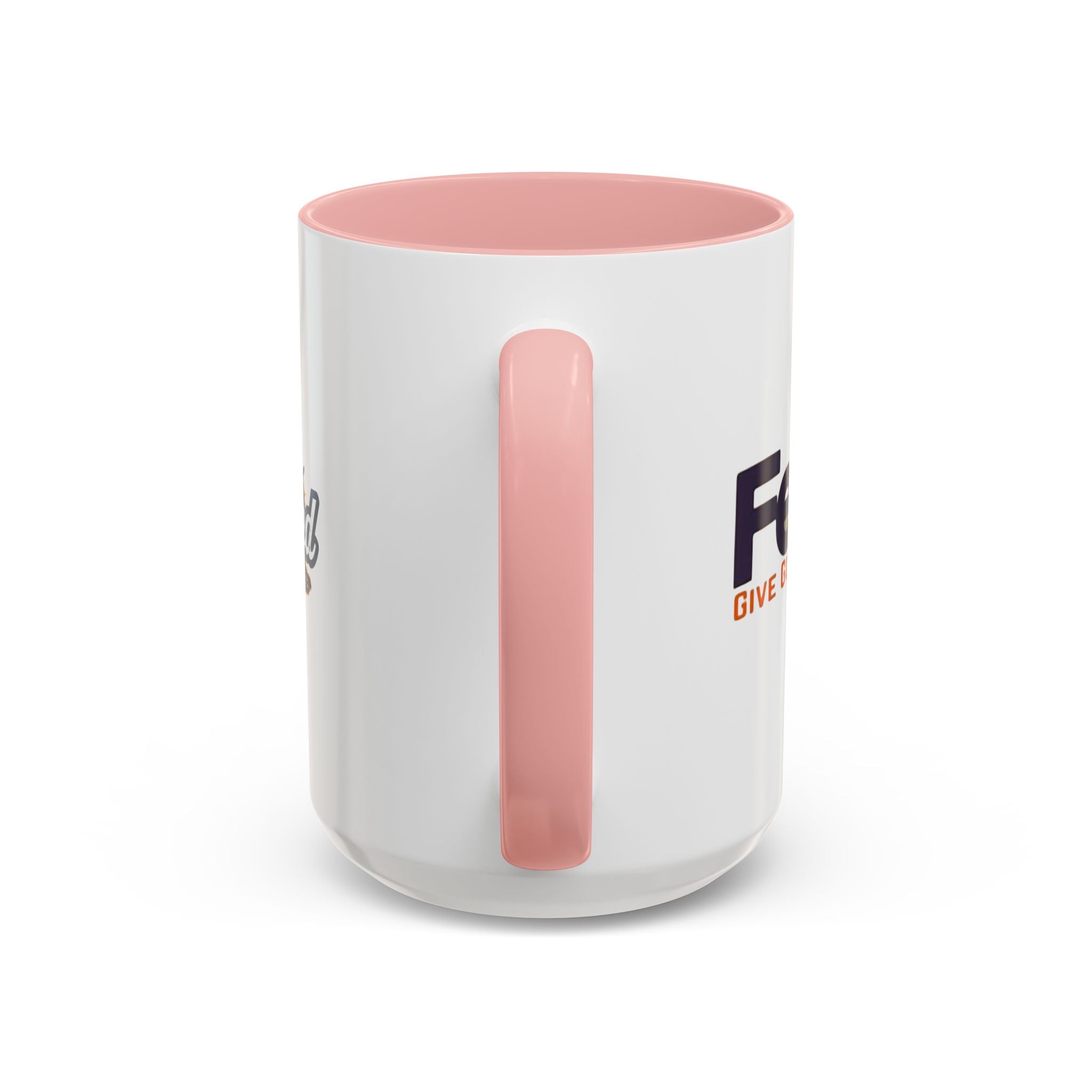 Funny Christian Coffee Mug — “Give God Control, HE Delivers” Accent Mug (11/15oz) Printify