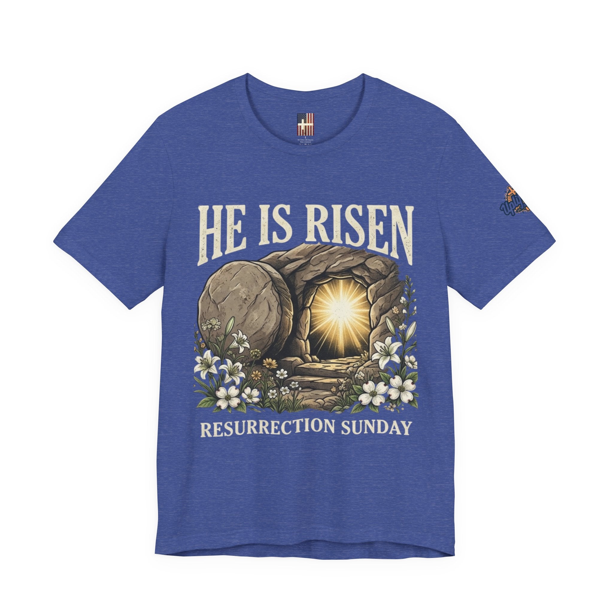 He Is Risen T-Shirt — Jesus Christ Resurrection Easter Tee Printify