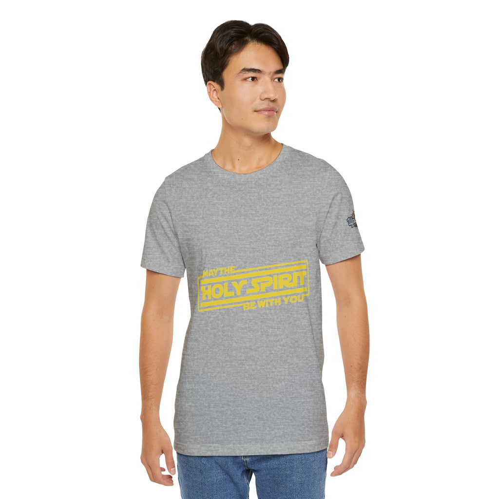 May the Holy Spirit Be With You T-shirt - Christian Star Wars Parody T-shirt Printify