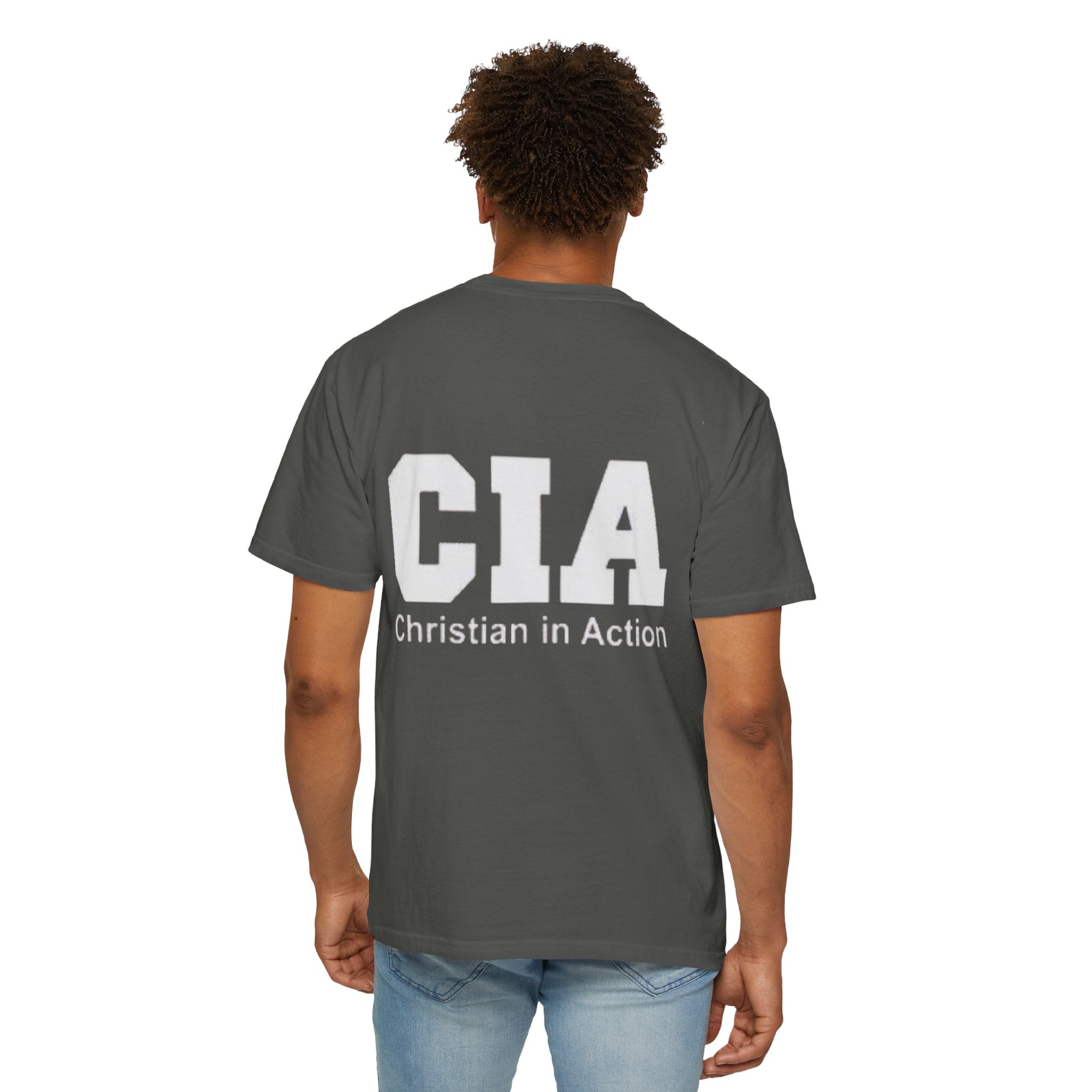 CIA Christian in Action T-shirt - Funny Faith Parody T-shirt - Mission Ready Apparel Printify