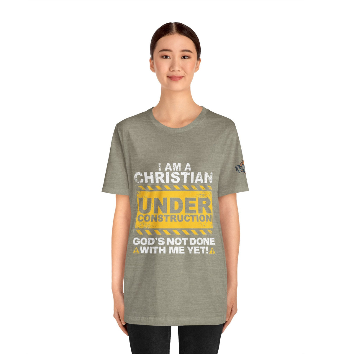 Christian Under Construction T-shirt | God Is Not Done With Me Yet T-shirt Printify
