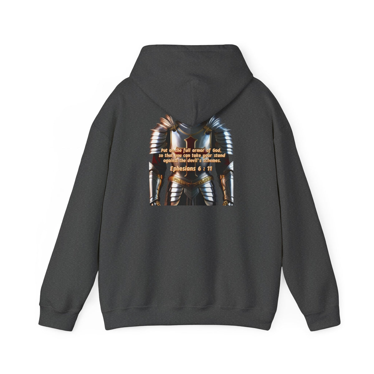 Religious Graphic Armor Of God Design - Unisex Heavy Blend™ Hooded Sweatshirt Printify