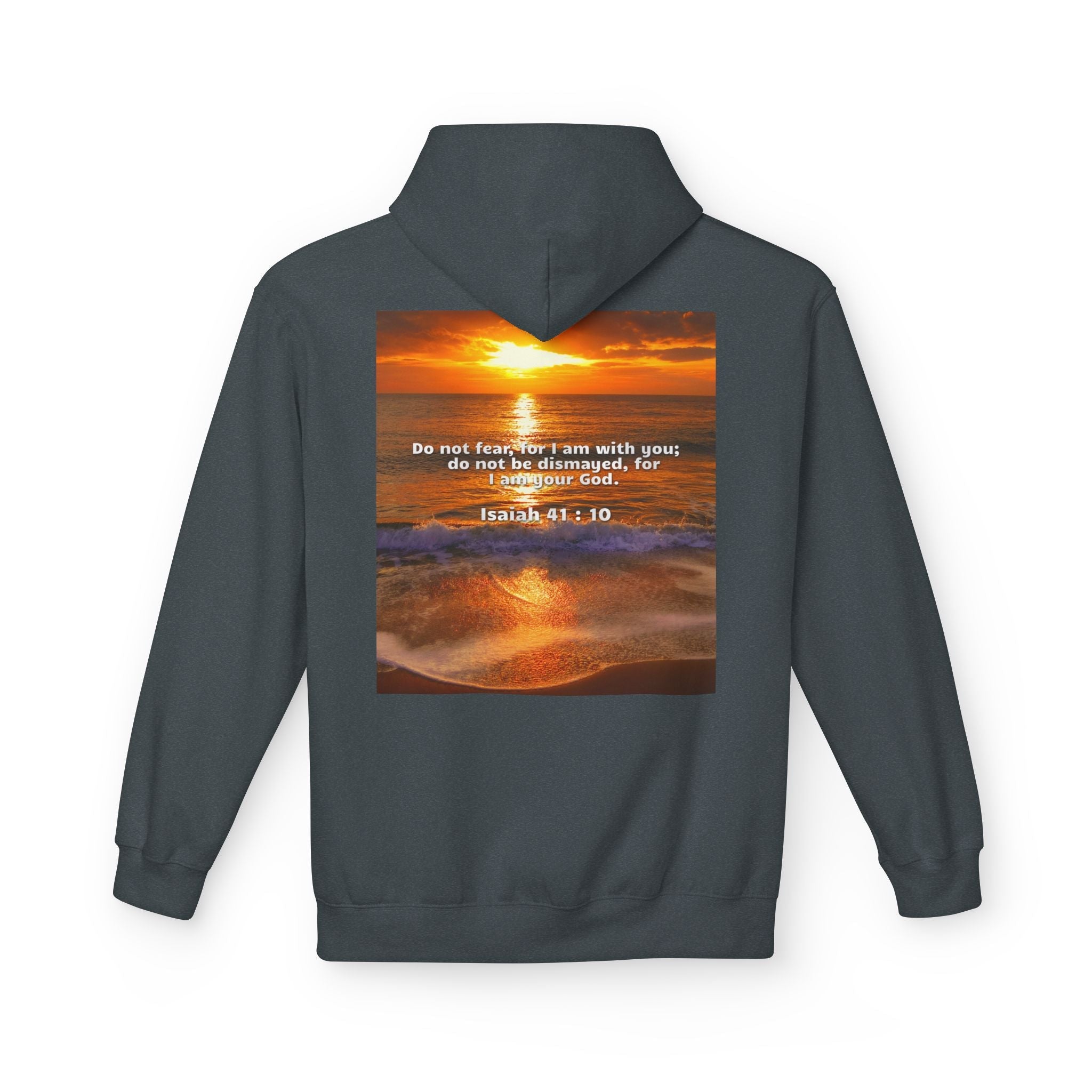Hoodie - Isaiah 41:10 Bible Verse Religious Design Printify