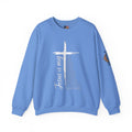 Jesus Is My Everything Sweatshirt – Cross List God King Lord Savior Christian Sweatshirt for Total Surrender Faith Printify