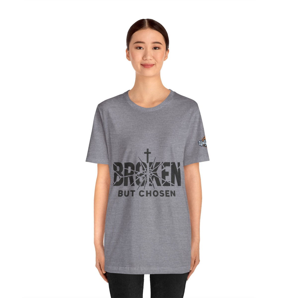 Broken But Chosen T-Shirt — Inspirational Faith Graphic Tee Printify