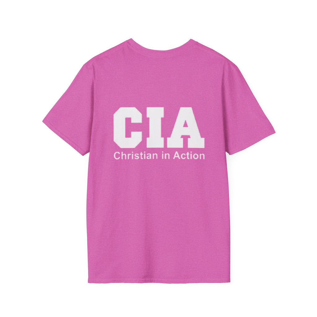 CIA Christian in Action T-shirt - Funny Faith Parody T-shirt - Mission Ready Apparel Printify