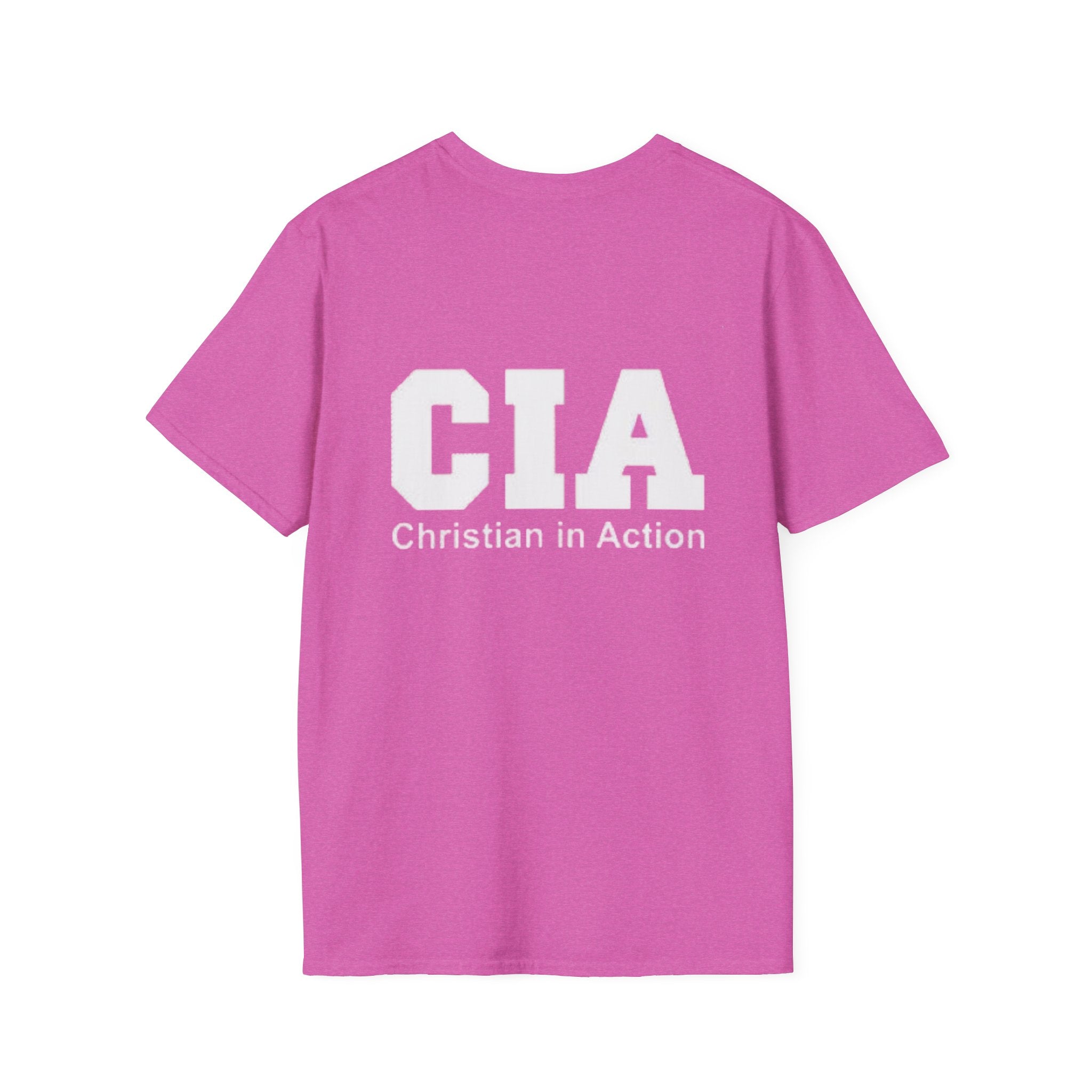 CIA Christian in Action T-shirt - Funny Faith Parody T-shirt - Mission Ready Apparel Printify
