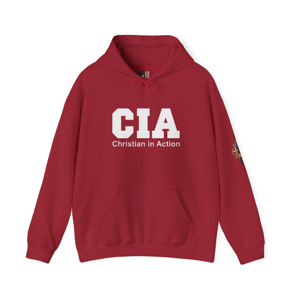 CIA Christian in Action Hoodie - Funny Faith Parody Hoodie - Mission Ready Apparel Printify
