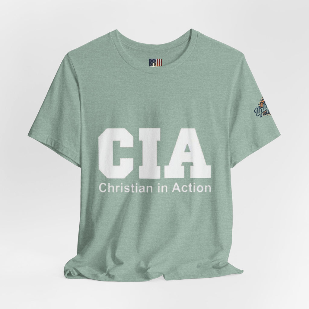 CIA Christian in Action T-shirt - Funny Faith Parody T-shirt - Mission Ready Apparel Printify