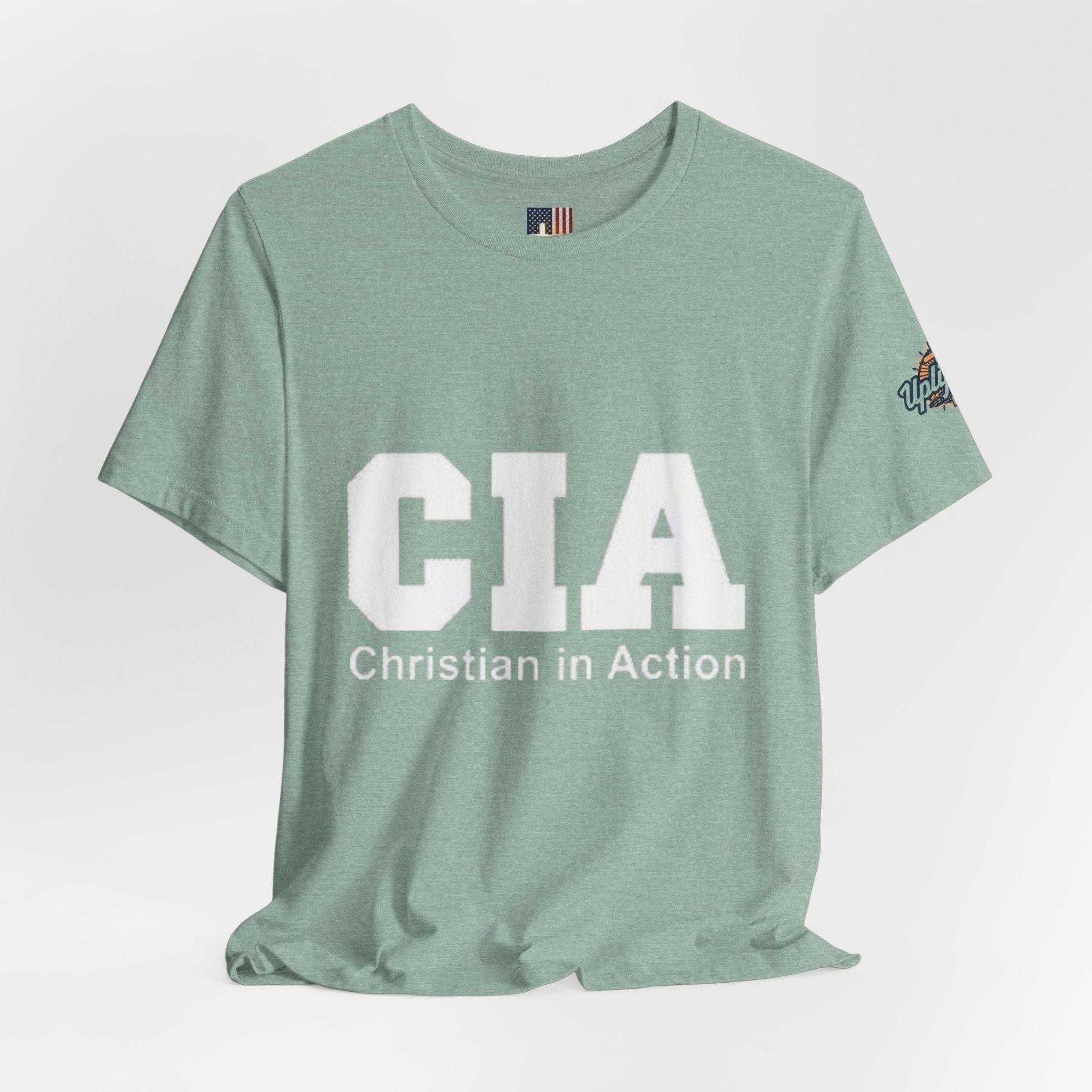 CIA Christian in Action T-shirt - Funny Faith Parody T-shirt - Mission Ready Apparel Printify