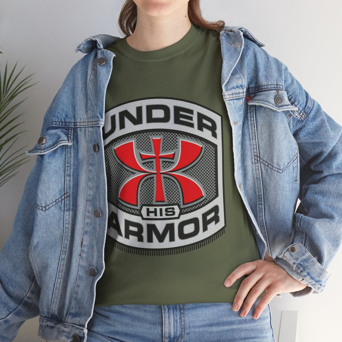 Under HIS Armor Christian T-Shirt — Faith-Inspired Under Armour Style Printify