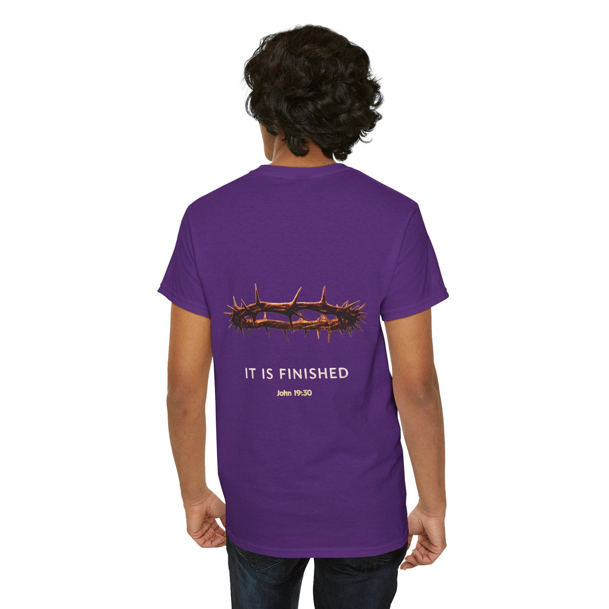 It Is Finished Crown of Thorns Tee — Christian John 19:30 Faith Shirt Printify