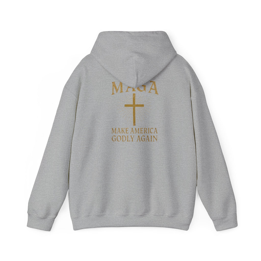 Make America Godly Again Hoodie – MAGA Christian Patriotic Sweatshirt for Biblical Values & Freedom Printify