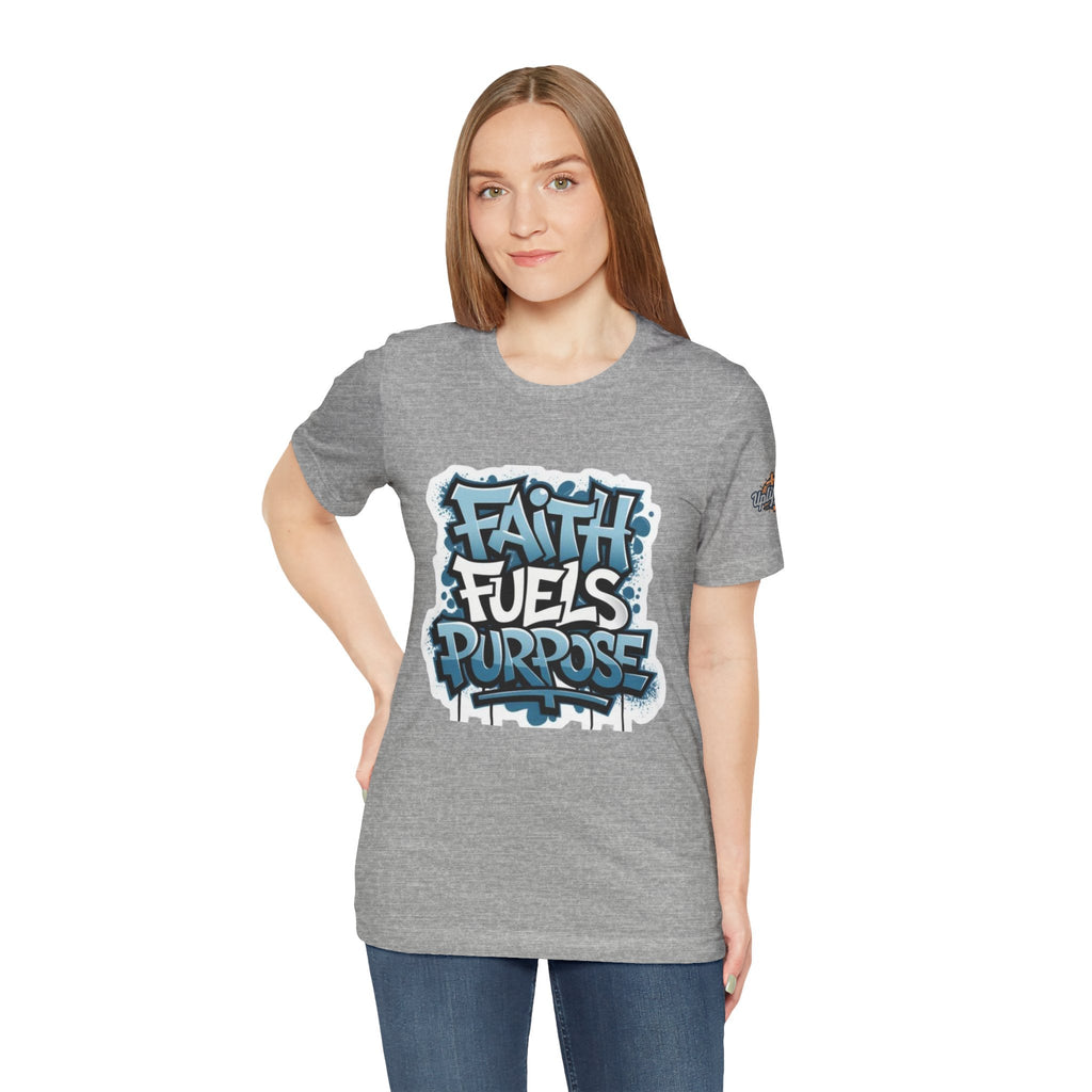 Faith Fuels Purpose T-shirt – Inspirational Christian T-shirt for Divine Drive & Unstoppable Belief Printify