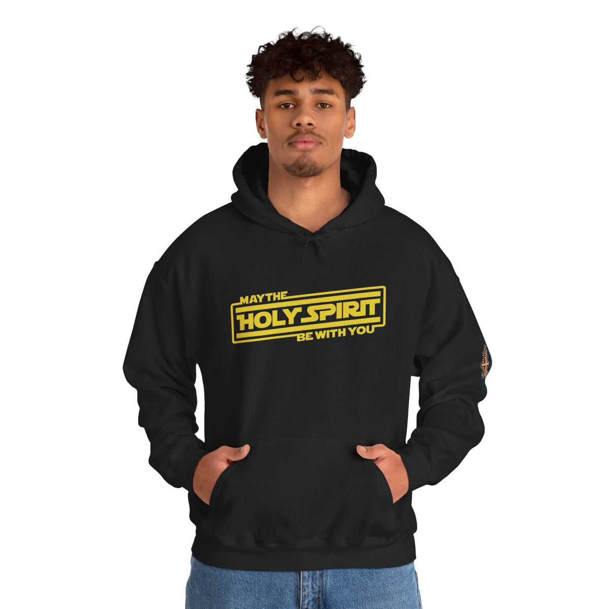 May the Holy Spirit Be With You Hoodie - Christian Star Wars Parody Hoodie Printify