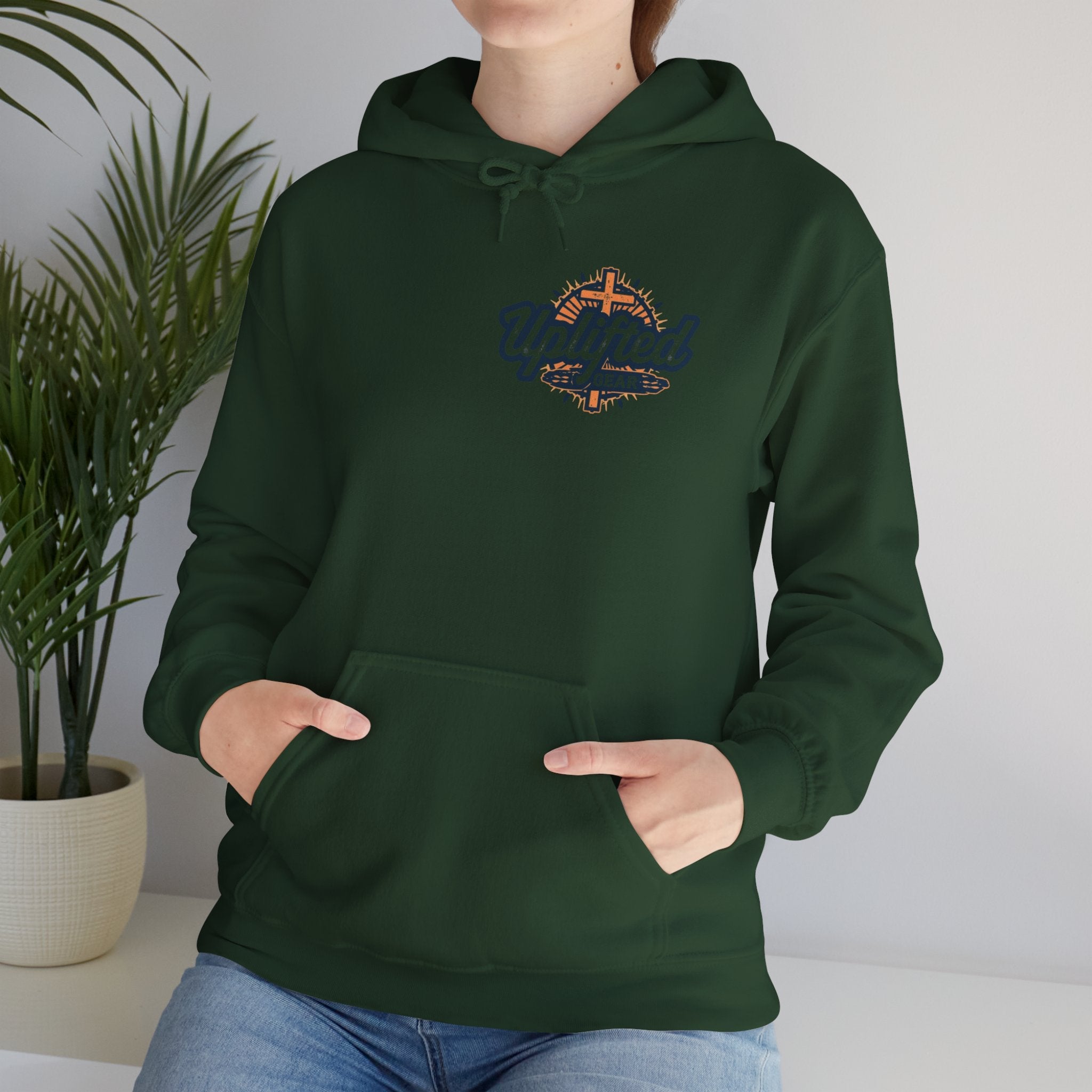 Jesus is King Hoodie – Bold Crown & Cross Christian Sweatshirt for Eternal Reign & Cozy Faith Printify