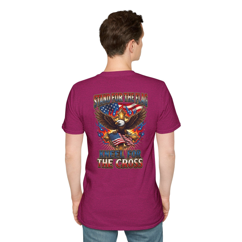 Stand for the Flag Kneel for the Cross T-shirt | Patriotic Eagle T-shirt Printify