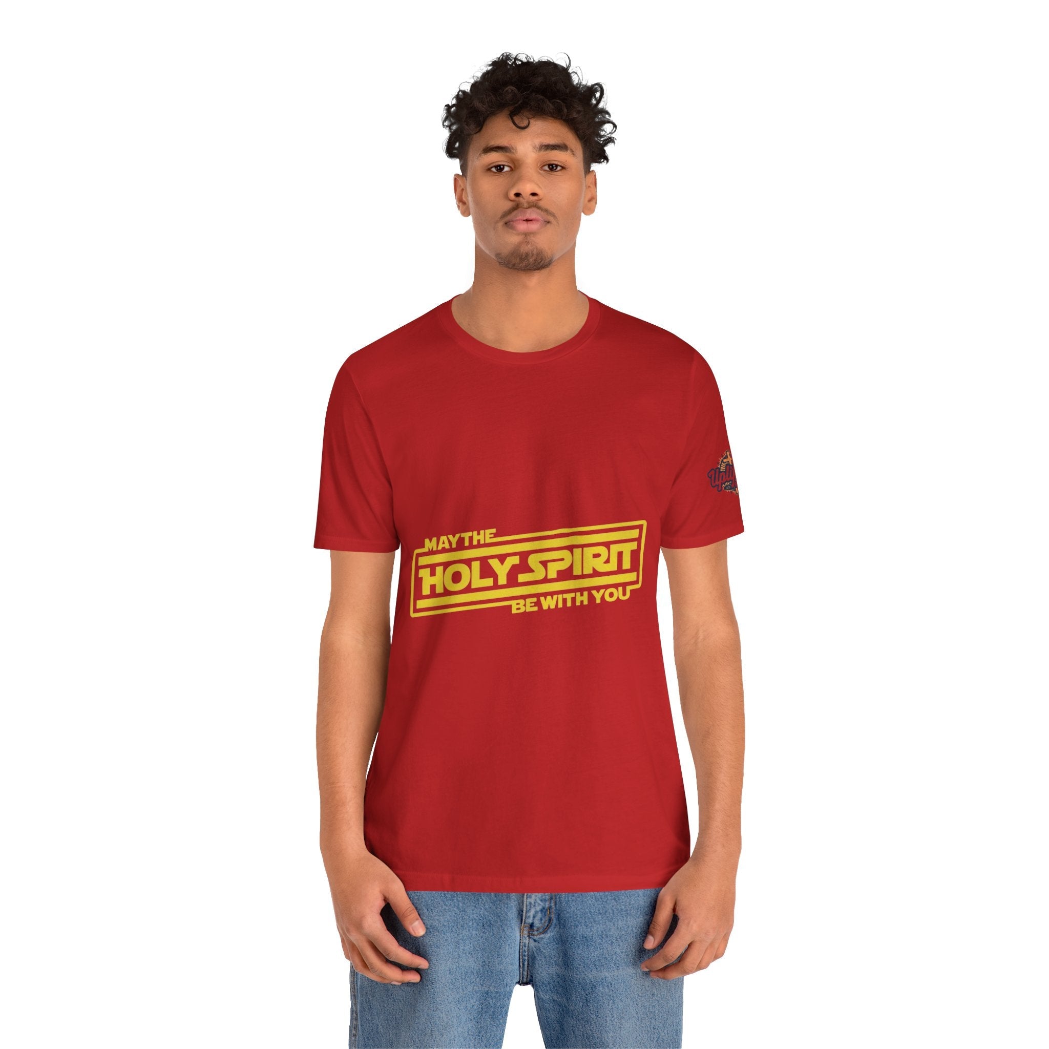 May the Holy Spirit Be With You T-shirt - Christian Star Wars Parody T-shirt Printify
