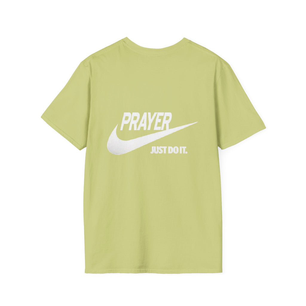 Prayer Just Do It T-shirt - Funny Christian Nike Parody T-shirt - Faith Gear Printify