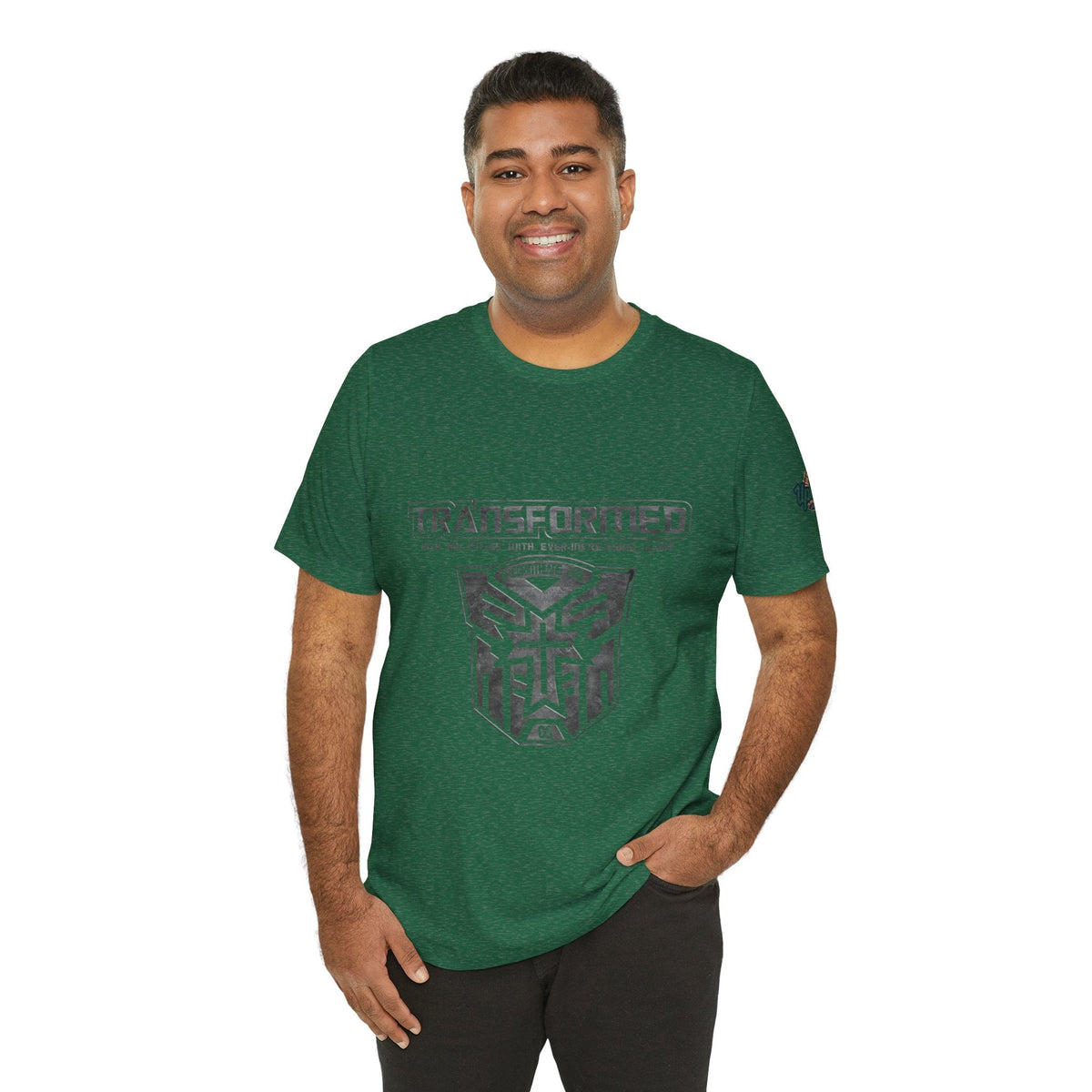 Transformer Logo Christian T-shirt | 2 Corinthians 3:18 Bible Verse T-shirt Printify