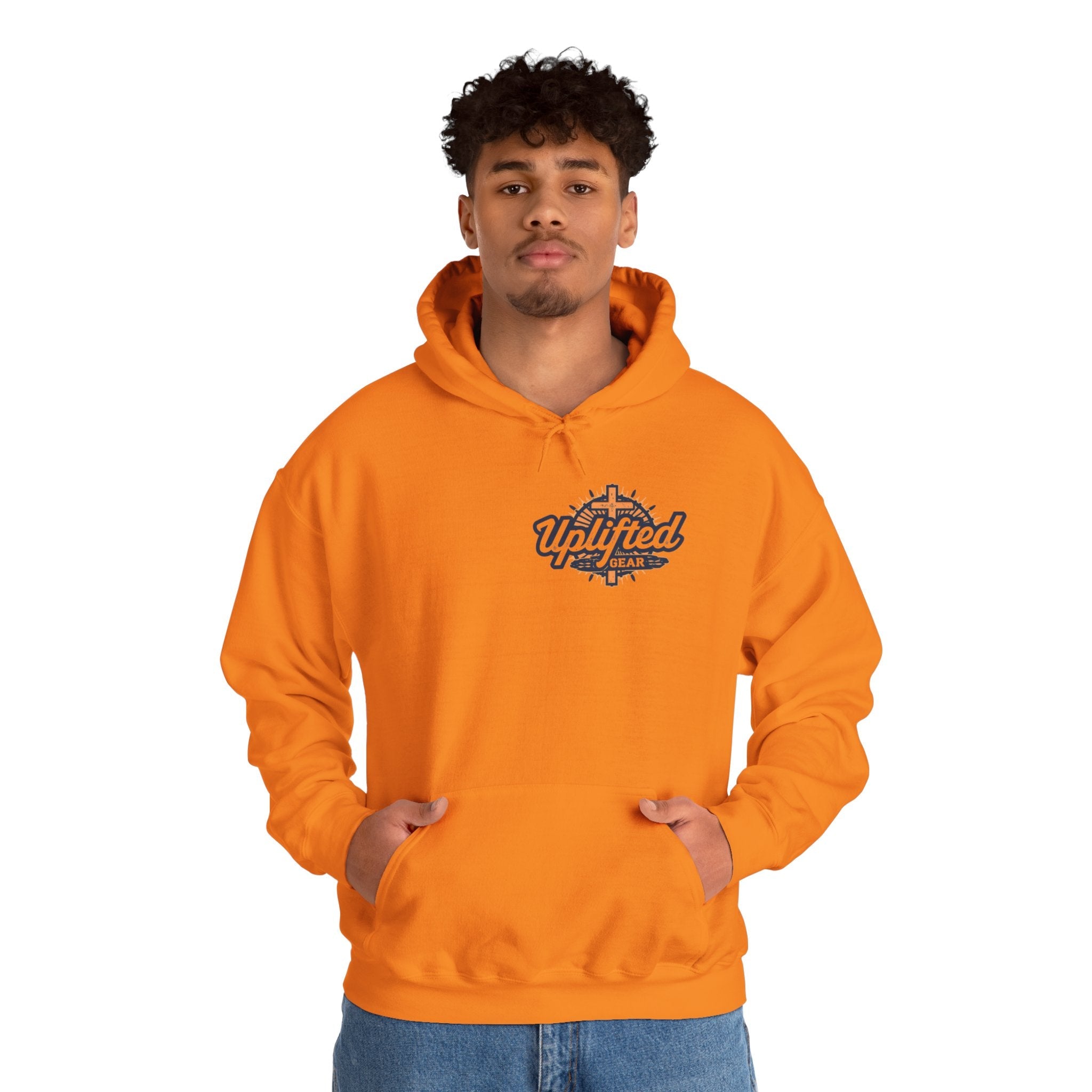Walk by Faith, Not by Sight Hoodie – Moonlit Footprints Christian Hoodie for Cozy Nights Printify