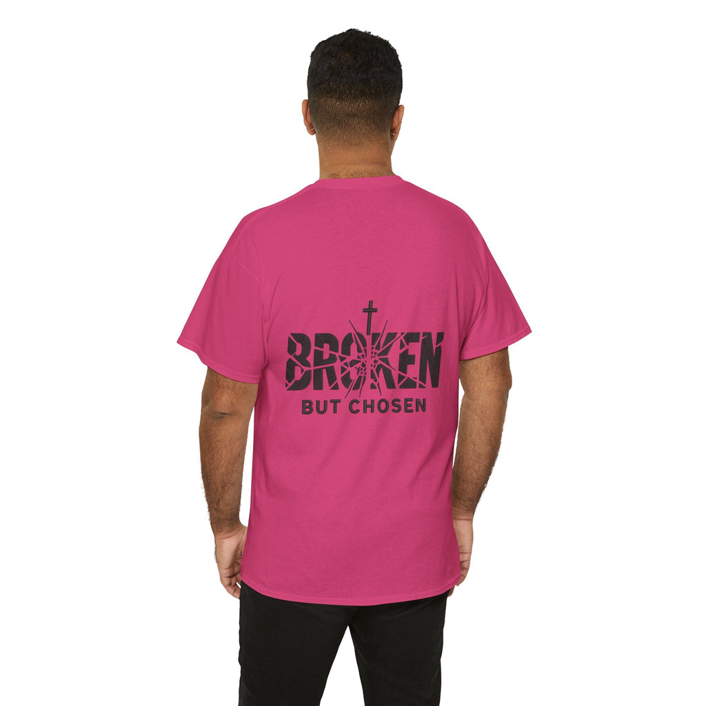 Broken But Chosen T-Shirt — Inspirational Faith Graphic Tee Printify