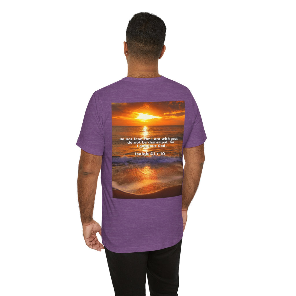 Bible Verse Unisex - Isaiah 41 : 10 Jersey Short Sleeve Tee Printify
